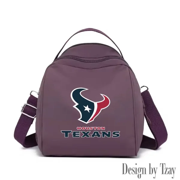 Houston Texans Women's Nylon Backpack Lightweight Travel Bag SPTWNBLTB045 - Image 8