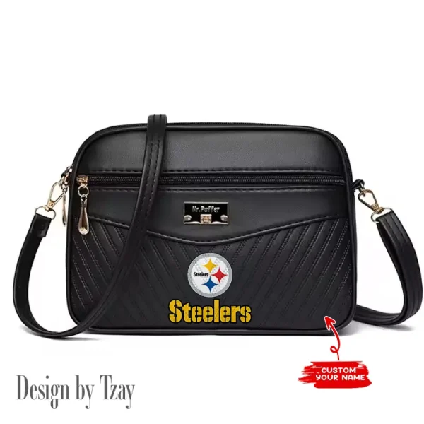 Pittsburgh Steelers Summer Women's Handbag Skew Cross Underarm Bag SPTWGUB027