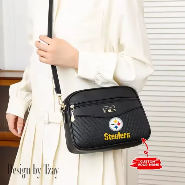 Pittsburgh Steelers Summer Women's Handbag Skew Cross Underarm Bag SPTWGUB027 - Image 2