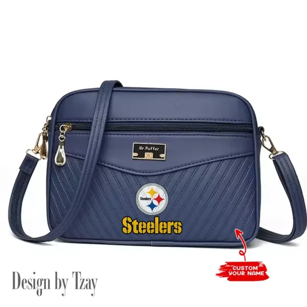 Pittsburgh Steelers Summer Women's Handbag Skew Cross Underarm Bag SPTWGUB027 - Image 4