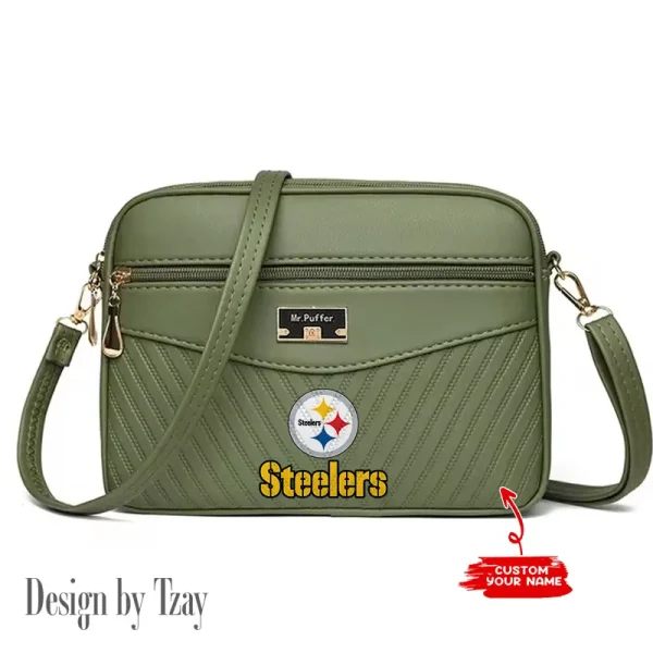 Pittsburgh Steelers Summer Women's Handbag Skew Cross Underarm Bag SPTWGUB027 - Image 5