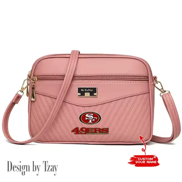 San Francisco 49ers Summer Women's Handbag Skew Cross Underarm Bag SPTWGUB028