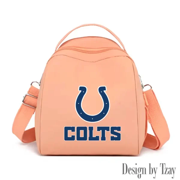Indianapolis Colts Women's Nylon Backpack Lightweight Travel Bag SPTWNBLTB046 - Image 2