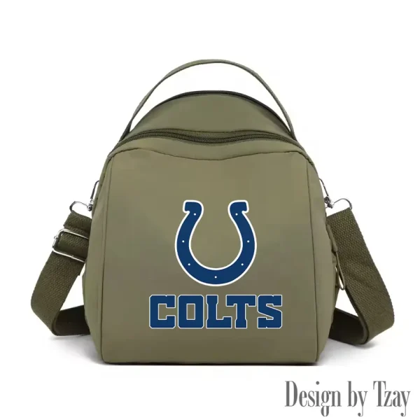 Indianapolis Colts Women's Nylon Backpack Lightweight Travel Bag SPTWNBLTB046 - Image 5