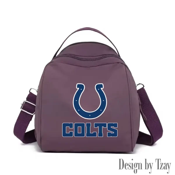 Indianapolis Colts Women's Nylon Backpack Lightweight Travel Bag SPTWNBLTB046 - Image 6