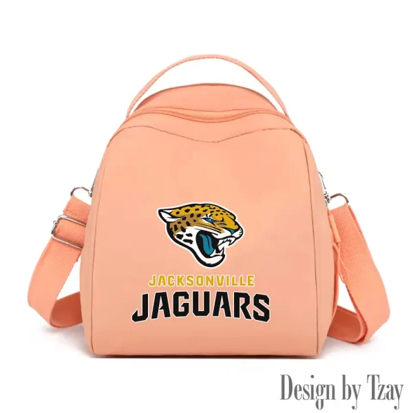 Jacksonville Jaguars Women's Nylon Backpack Lightweight Travel Bag SPTWNBLTB047 - Image 3