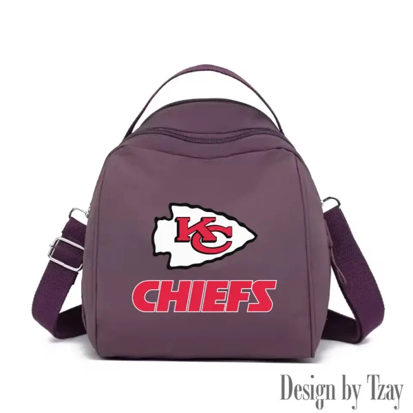 Kansas City Chiefs Women's Nylon Backpack Lightweight Travel Bag SPTWNBLTB048
