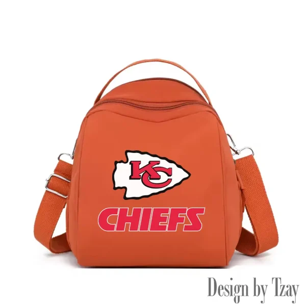 Kansas City Chiefs Women's Nylon Backpack Lightweight Travel Bag SPTWNBLTB048 - Image 4