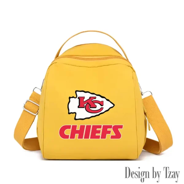 Kansas City Chiefs Women's Nylon Backpack Lightweight Travel Bag SPTWNBLTB048 - Image 6