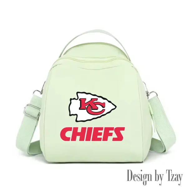 Kansas City Chiefs Women's Nylon Backpack Lightweight Travel Bag SPTWNBLTB048 - Image 7