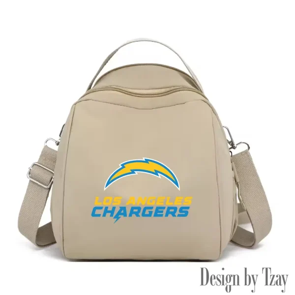 Los Angeles Chargers Women's Nylon Backpack Lightweight Travel Bag SPTWNBLTB050 - Image 2