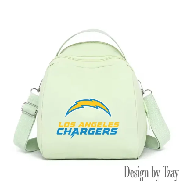 Los Angeles Chargers Women's Nylon Backpack Lightweight Travel Bag SPTWNBLTB050 - Image 4