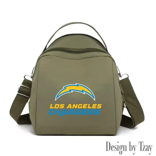 Los Angeles Chargers Women's Nylon Backpack Lightweight Travel Bag SPTWNBLTB050 - Image 6