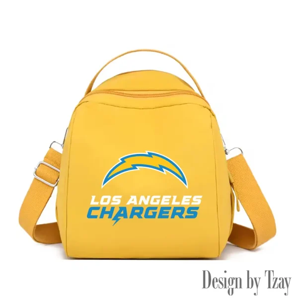 Los Angeles Chargers Women's Nylon Backpack Lightweight Travel Bag SPTWNBLTB050 - Image 8