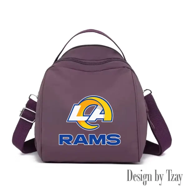 Los Angeles Rams Women's Nylon Backpack Lightweight Travel Bag SPTWNBLTB051