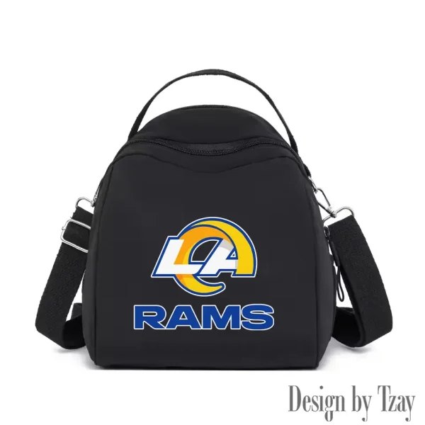 Los Angeles Rams Women's Nylon Backpack Lightweight Travel Bag SPTWNBLTB051 - Image 5