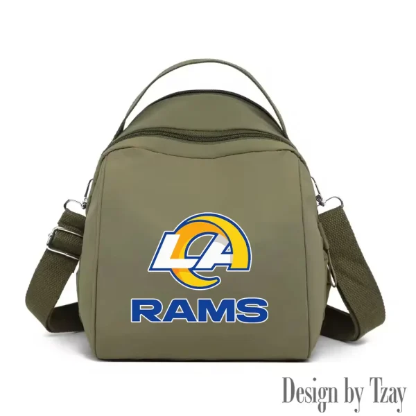 Los Angeles Rams Women's Nylon Backpack Lightweight Travel Bag SPTWNBLTB051 - Image 7