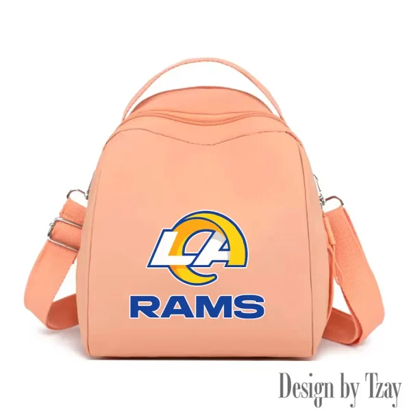 Los Angeles Rams Women's Nylon Backpack Lightweight Travel Bag SPTWNBLTB051 - Image 8