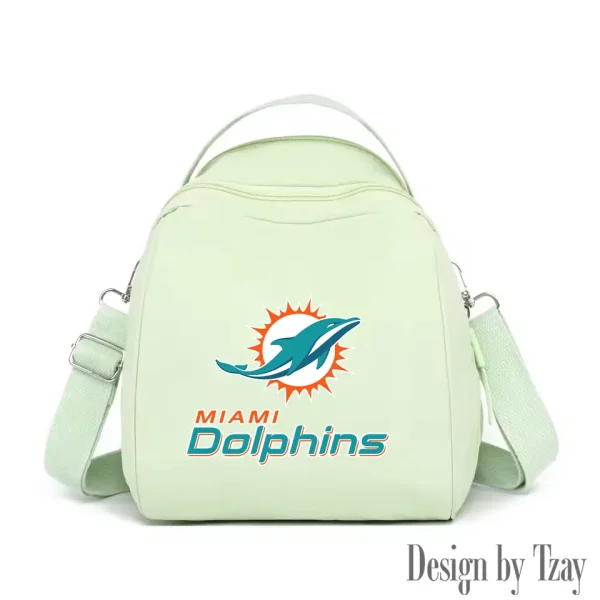 Miami Dolphins Women's Nylon Backpack Lightweight Travel Bag SPTWNBLTB052