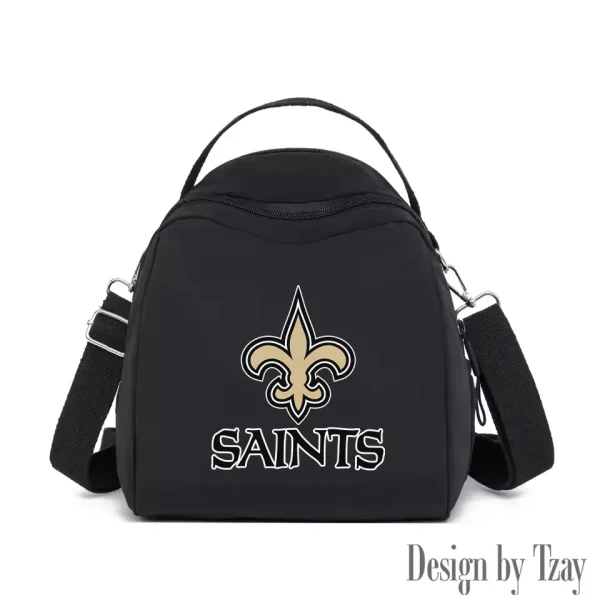 New Orleans Saints Women's Nylon Backpack Lightweight Travel Bag SPTWNBLTB055