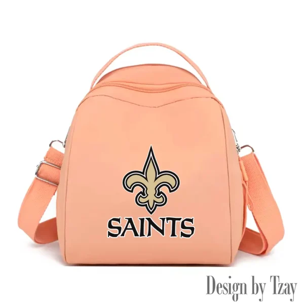 New Orleans Saints Women's Nylon Backpack Lightweight Travel Bag SPTWNBLTB055 - Image 2