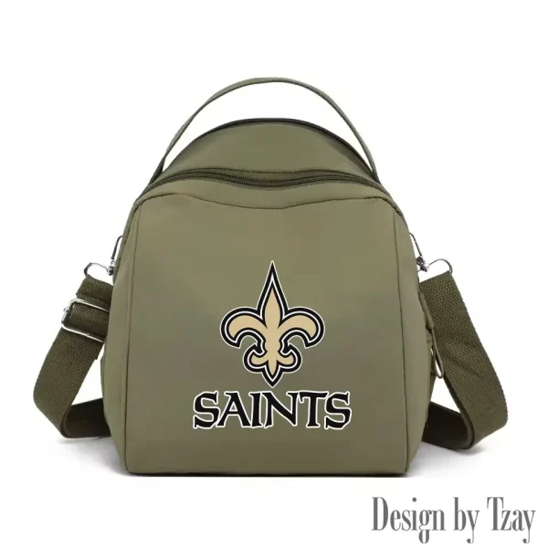 New Orleans Saints Women's Nylon Backpack Lightweight Travel Bag SPTWNBLTB055 - Image 3