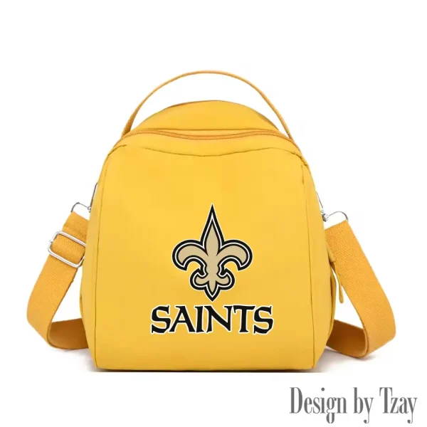 New Orleans Saints Women's Nylon Backpack Lightweight Travel Bag SPTWNBLTB055 - Image 4