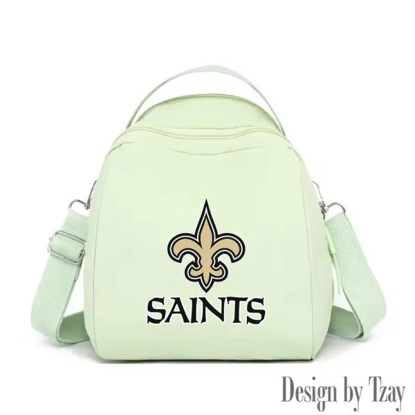 New Orleans Saints Women's Nylon Backpack Lightweight Travel Bag SPTWNBLTB055 - Image 5