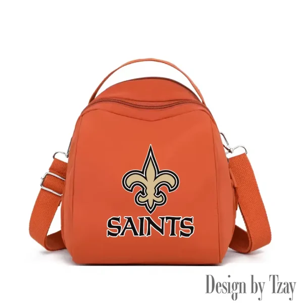 New Orleans Saints Women's Nylon Backpack Lightweight Travel Bag SPTWNBLTB055 - Image 8