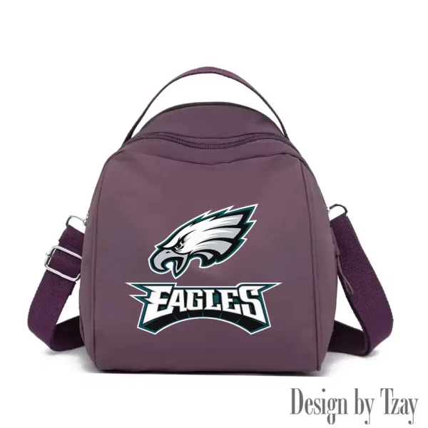 Philadelphia Eagles Women's Nylon Backpack Lightweight Travel Bag SPTWNBLTB058 - Image 2