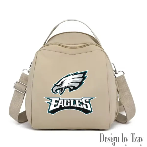 Philadelphia Eagles Women's Nylon Backpack Lightweight Travel Bag SPTWNBLTB058 - Image 4
