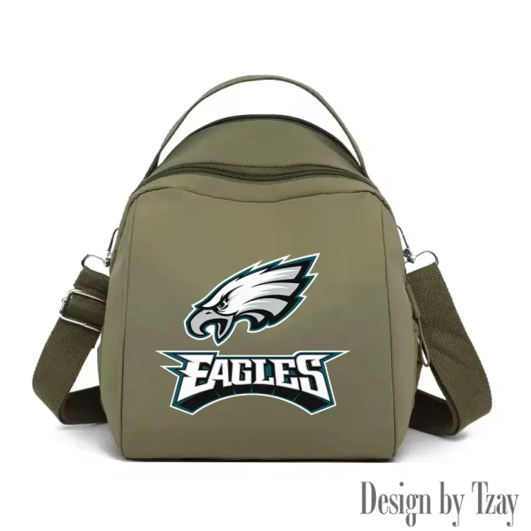 Philadelphia Eagles Women's Nylon Backpack Lightweight Travel Bag SPTWNBLTB058 - Image 5