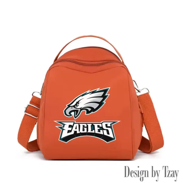 Philadelphia Eagles Women's Nylon Backpack Lightweight Travel Bag SPTWNBLTB058 - Image 6