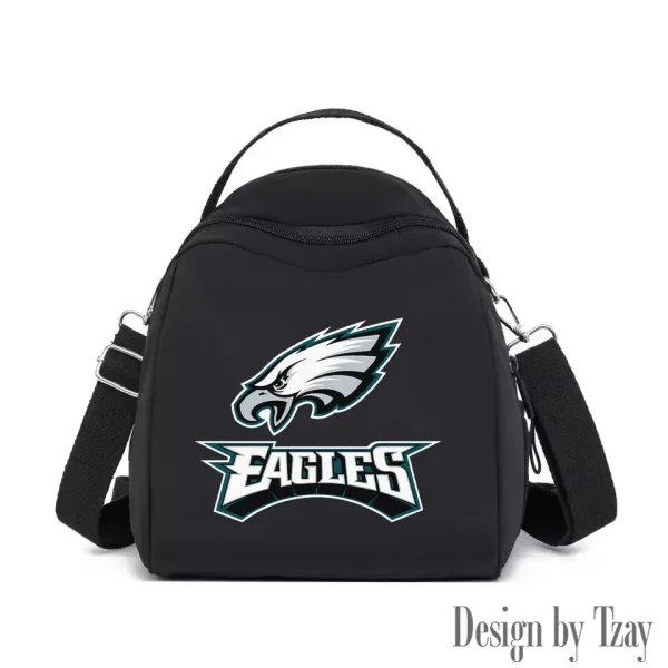 Philadelphia Eagles Women's Nylon Backpack Lightweight Travel Bag SPTWNBLTB058 - Image 7
