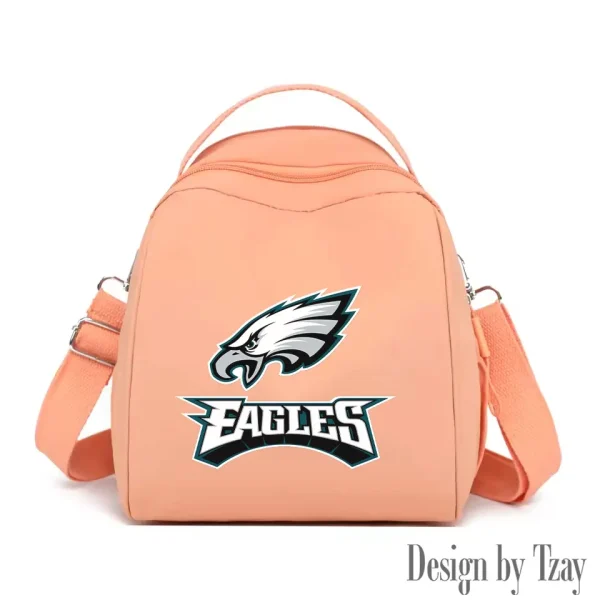 Philadelphia Eagles Women's Nylon Backpack Lightweight Travel Bag SPTWNBLTB058 - Image 8