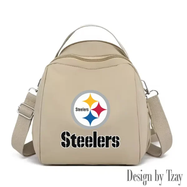 Pittsburgh Steelers Women's Nylon Backpack Lightweight Travel Bag SPTWNBLTB059 - Image 4