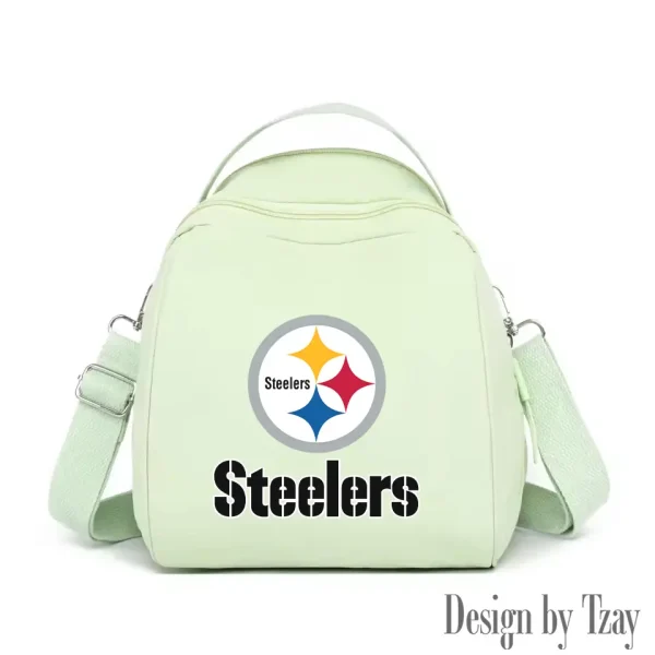 Pittsburgh Steelers Women's Nylon Backpack Lightweight Travel Bag SPTWNBLTB059 - Image 6
