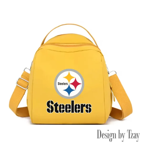 Pittsburgh Steelers Women's Nylon Backpack Lightweight Travel Bag SPTWNBLTB059 - Image 7
