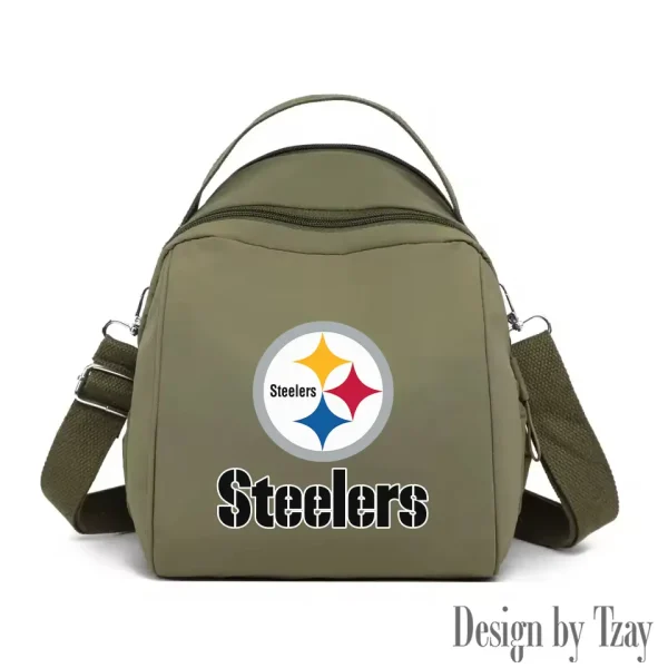 Pittsburgh Steelers Women's Nylon Backpack Lightweight Travel Bag SPTWNBLTB059 - Image 8