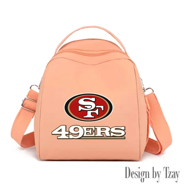 San Francisco 49ers Women's Nylon Backpack Lightweight Travel Bag SPTWNBLTB060