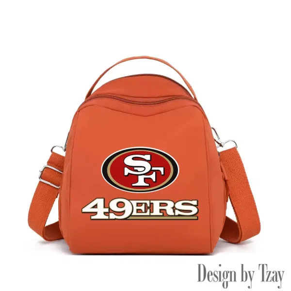 San Francisco 49ers Women's Nylon Backpack Lightweight Travel Bag SPTWNBLTB060 - Image 3