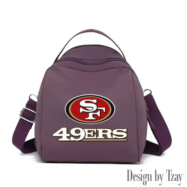 San Francisco 49ers Women's Nylon Backpack Lightweight Travel Bag SPTWNBLTB060 - Image 5