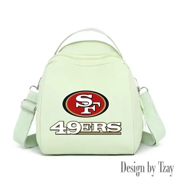 San Francisco 49ers Women's Nylon Backpack Lightweight Travel Bag SPTWNBLTB060 - Image 6