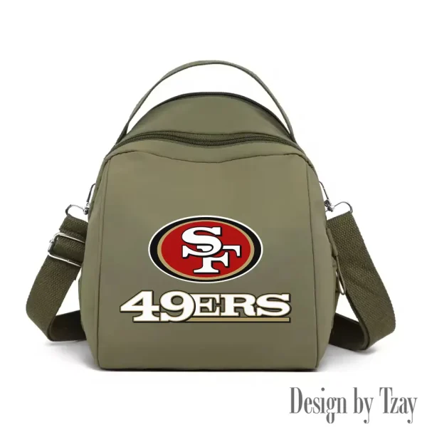 San Francisco 49ers Women's Nylon Backpack Lightweight Travel Bag SPTWNBLTB060 - Image 7