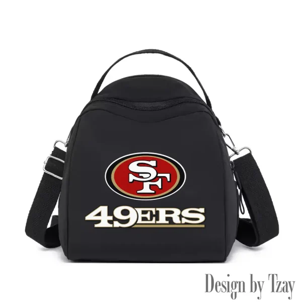 San Francisco 49ers Women's Nylon Backpack Lightweight Travel Bag SPTWNBLTB060 - Image 8