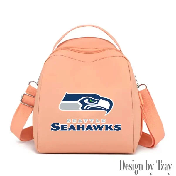 Seattle Seahawks Women's Nylon Backpack Lightweight Travel Bag SPTWNBLTB061 - Image 4