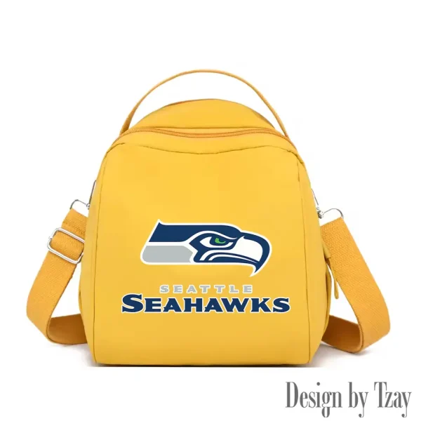 Seattle Seahawks Women's Nylon Backpack Lightweight Travel Bag SPTWNBLTB061 - Image 6