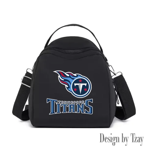 Tennessee Titans Women's Nylon Backpack Lightweight Travel Bag SPTWNBLTB063
