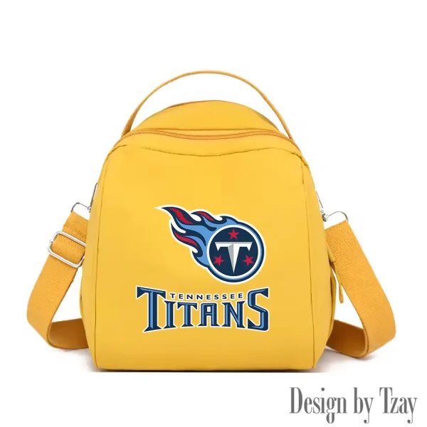 Tennessee Titans Women's Nylon Backpack Lightweight Travel Bag SPTWNBLTB063 - Image 3