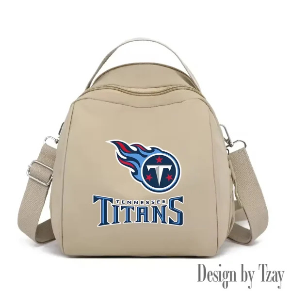 Tennessee Titans Women's Nylon Backpack Lightweight Travel Bag SPTWNBLTB063 - Image 6